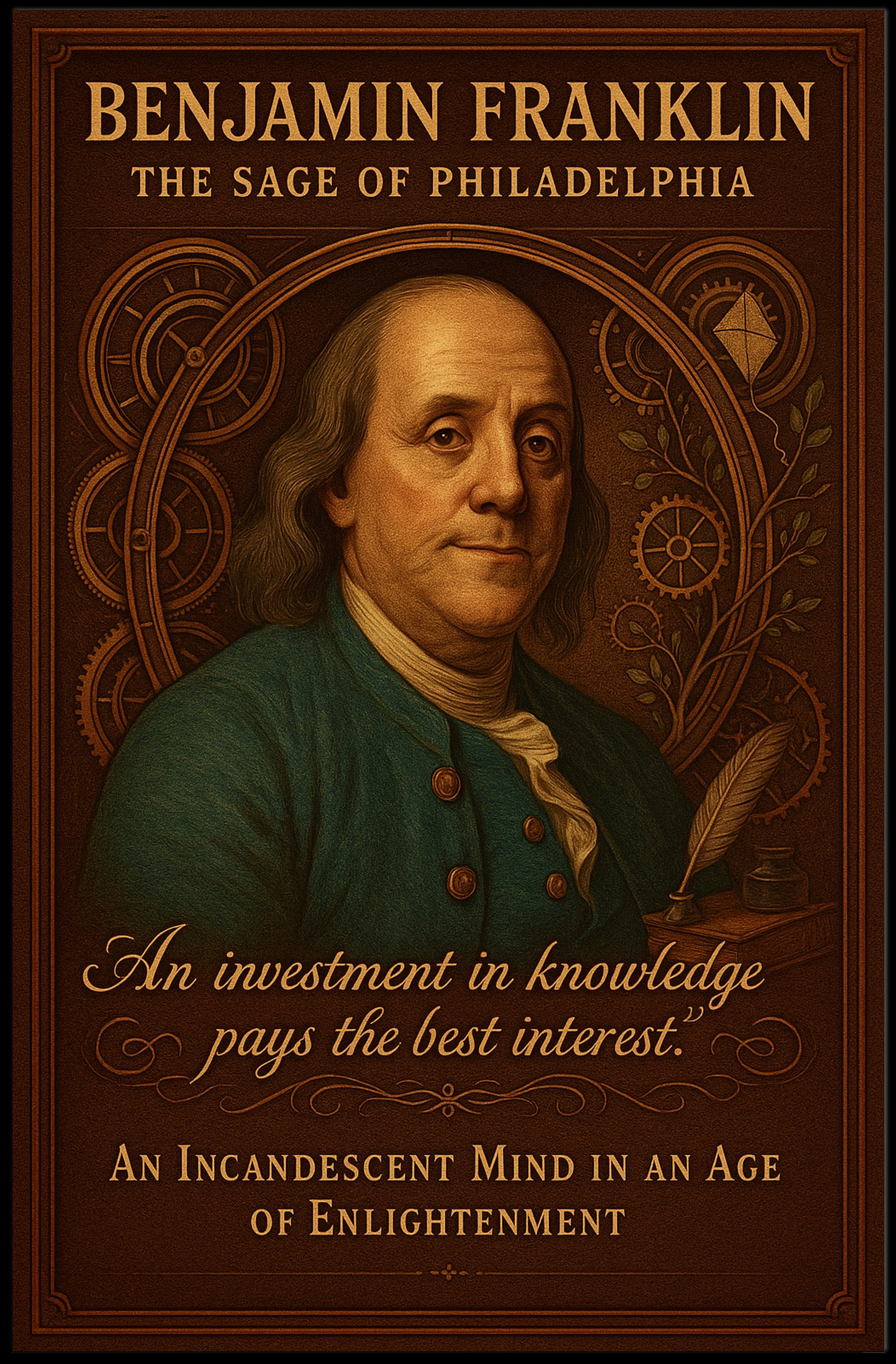 Benjamin Franklin The Sage of Philadelphia Poster PosterGoat