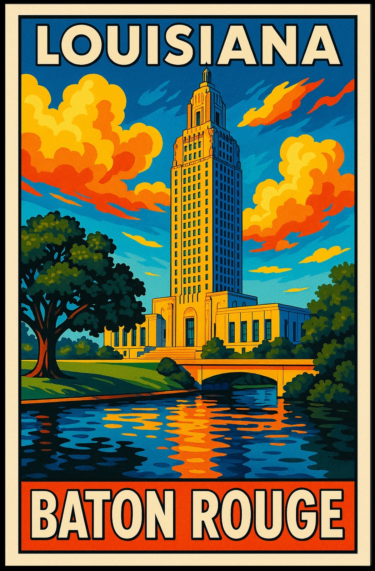 Louisiana State Capitol in Baton Rouge Poster
