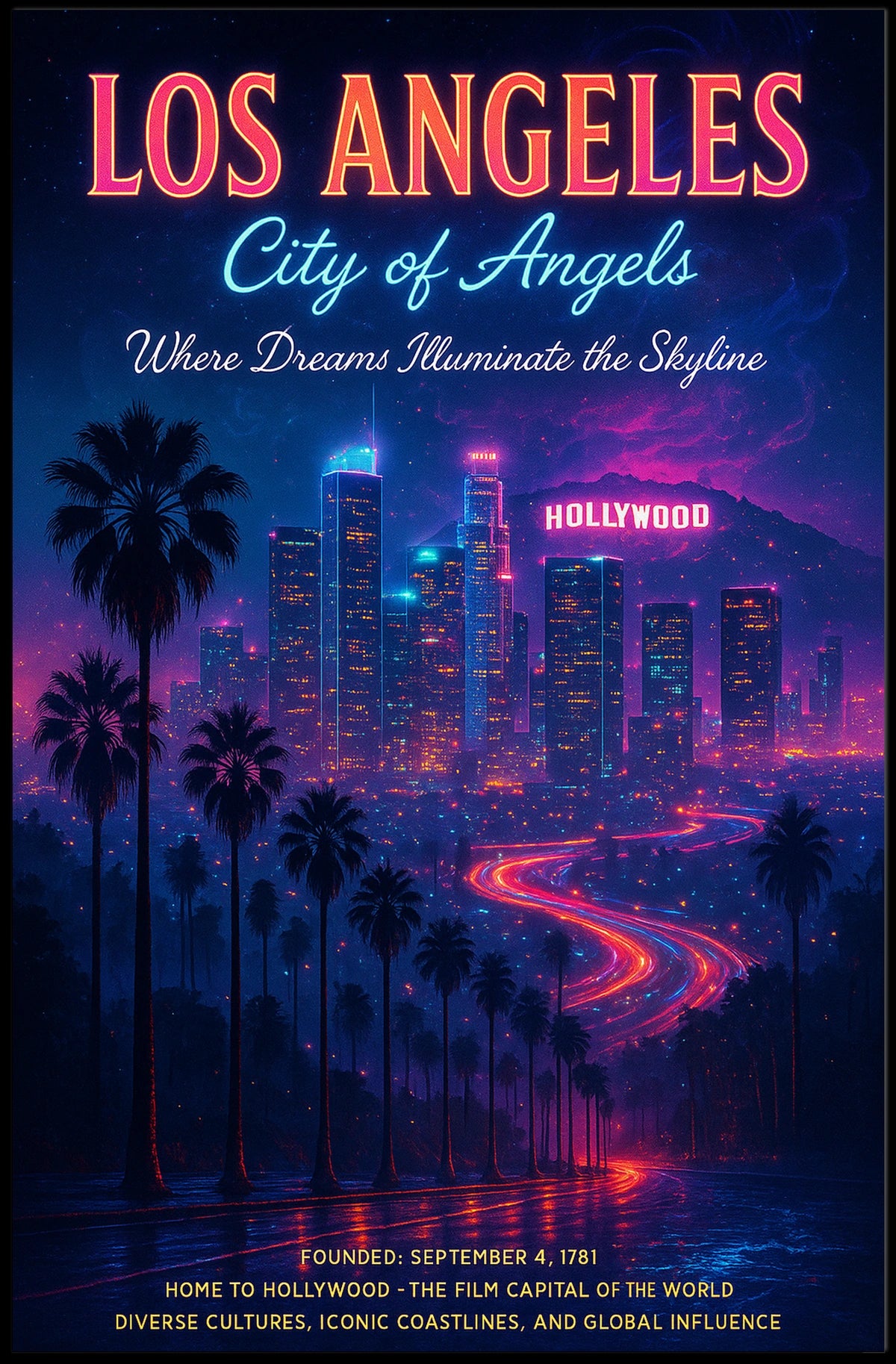 Los Angeles City of Angels Poster