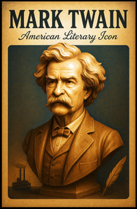 Mark Twain American Literary Icon Poster PosterGoat