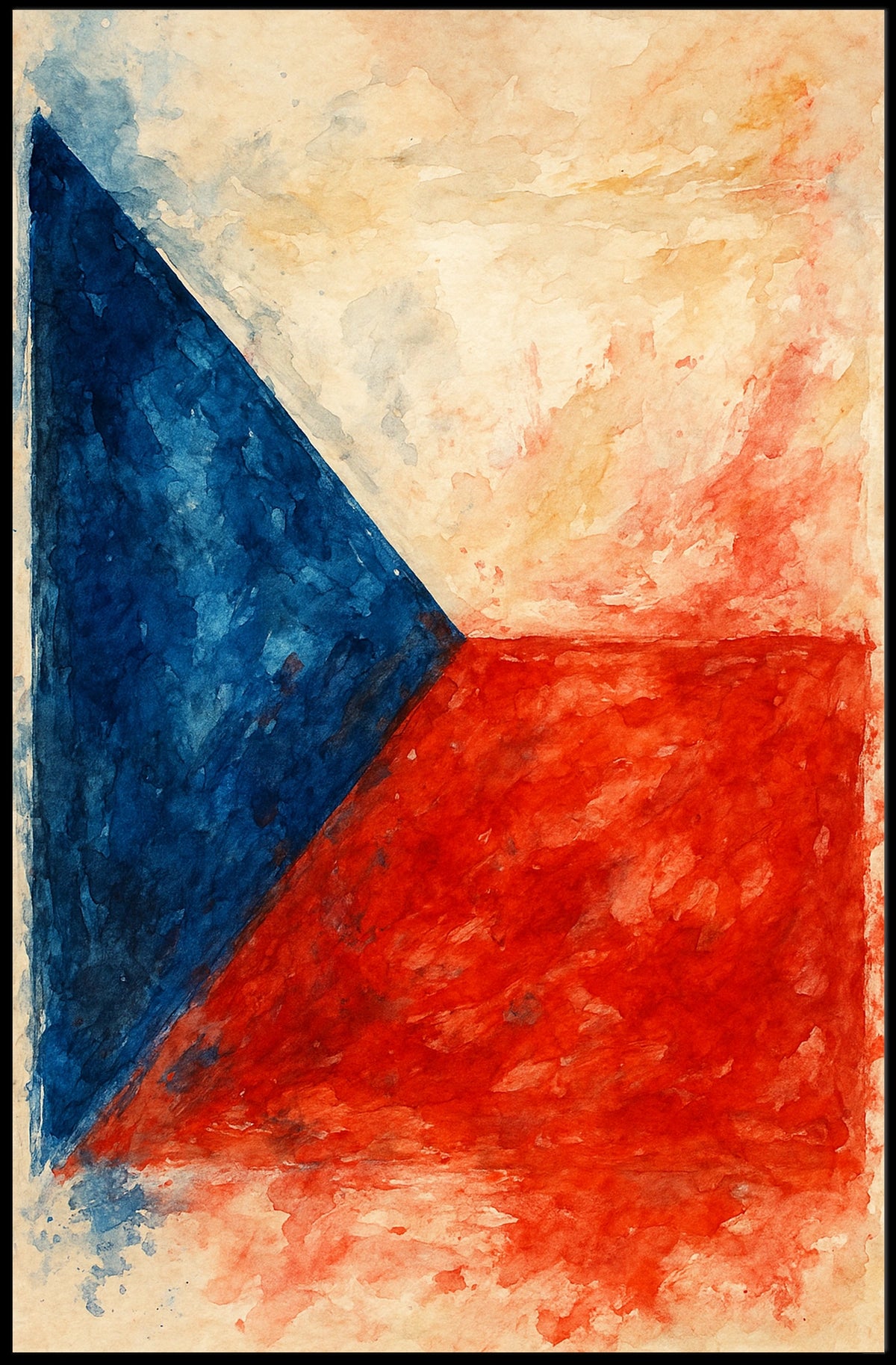 Abstract National Colors Abstract Poster