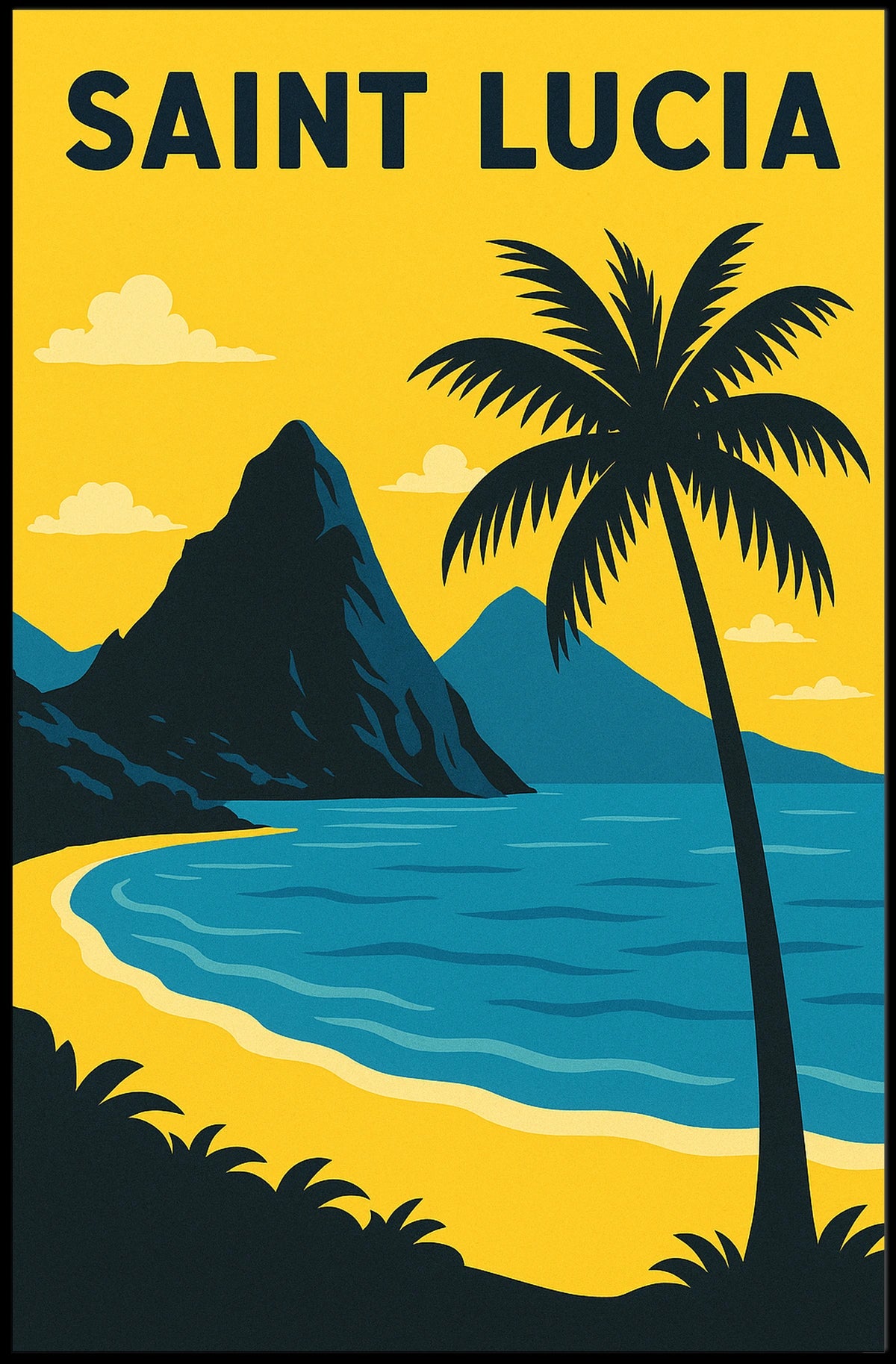 Saint Lucia Paradise Poster