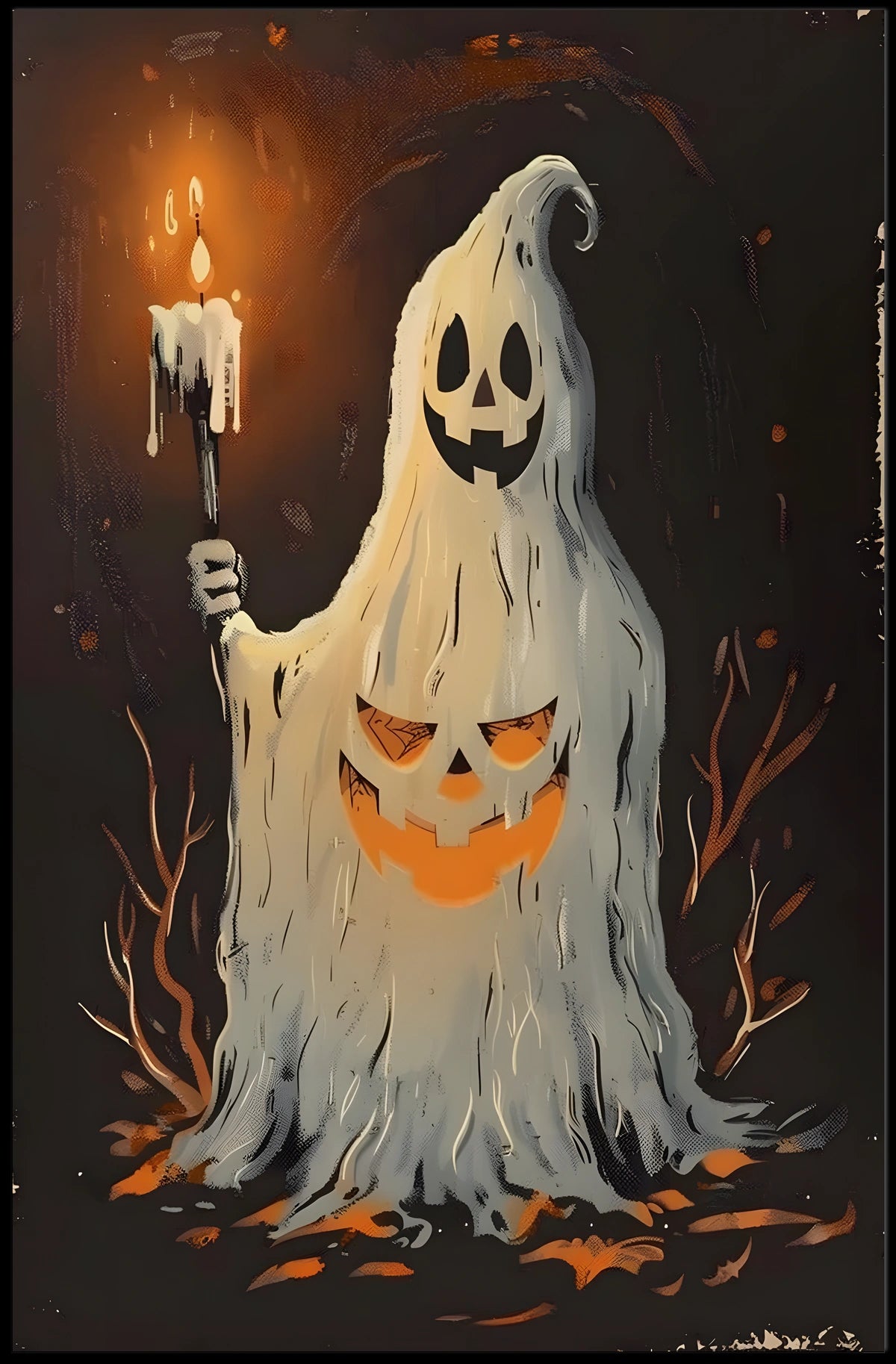 The Haunted Pumpkin Spirit Poster