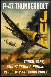 Republic P-47 Thunderbolt The Jug Poster PosterGoat