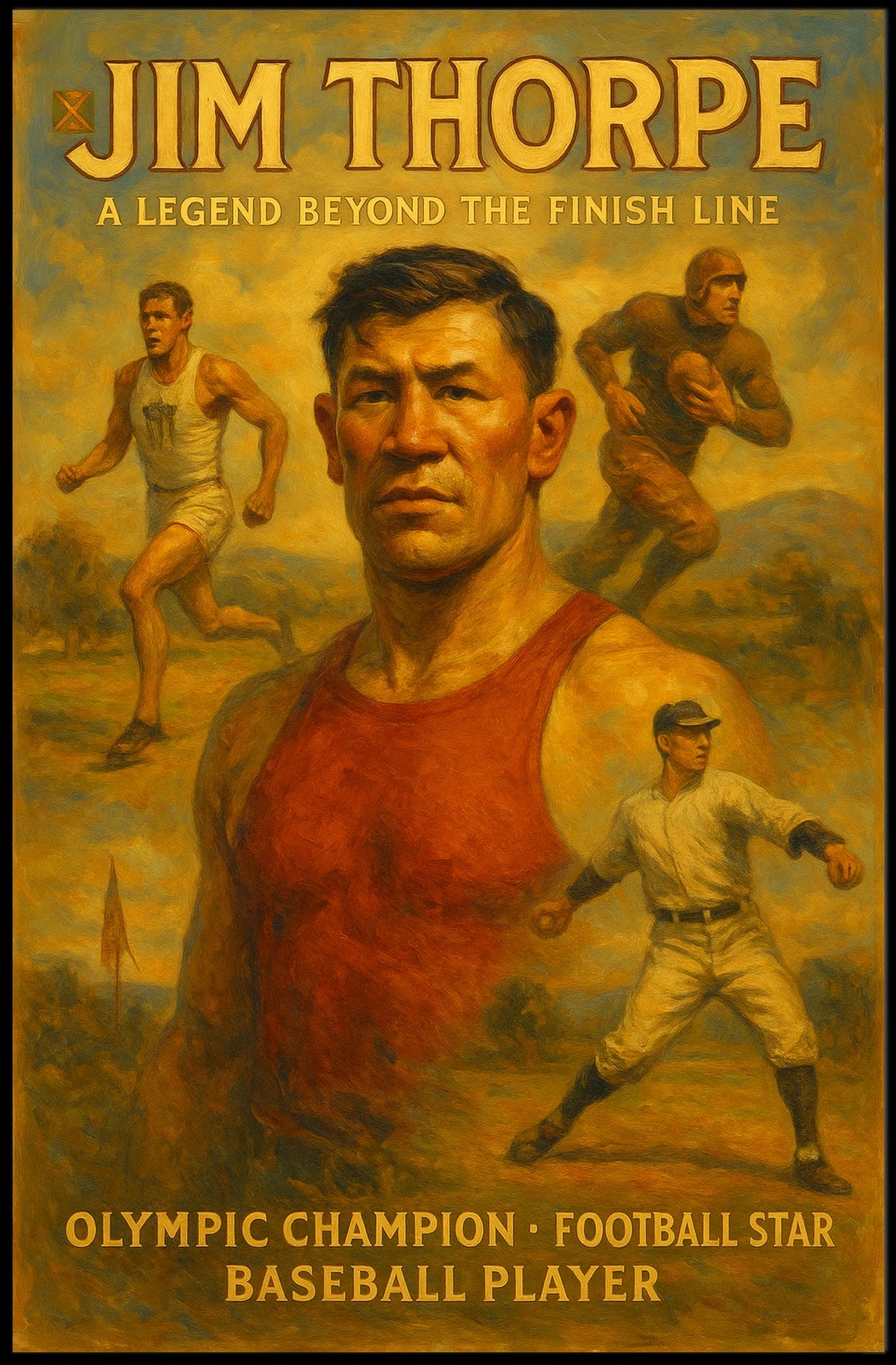 Jim Thorpe A Legend Beyond the Finish Line Jim Thorpe Poster