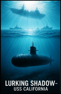 Lurking Shadow USS California Poster PosterGoat