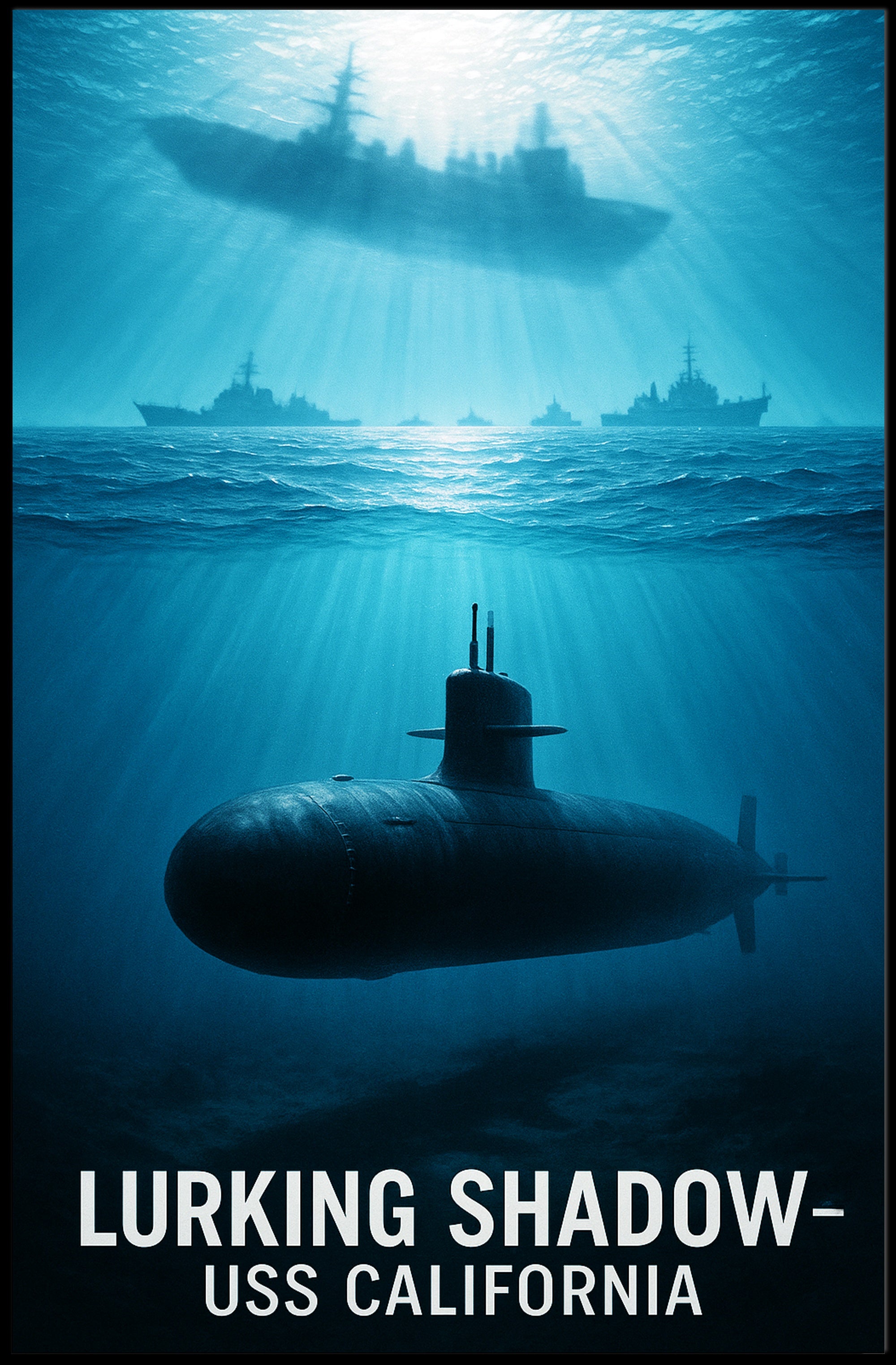 Lurking Shadow USS California Poster PosterGoat