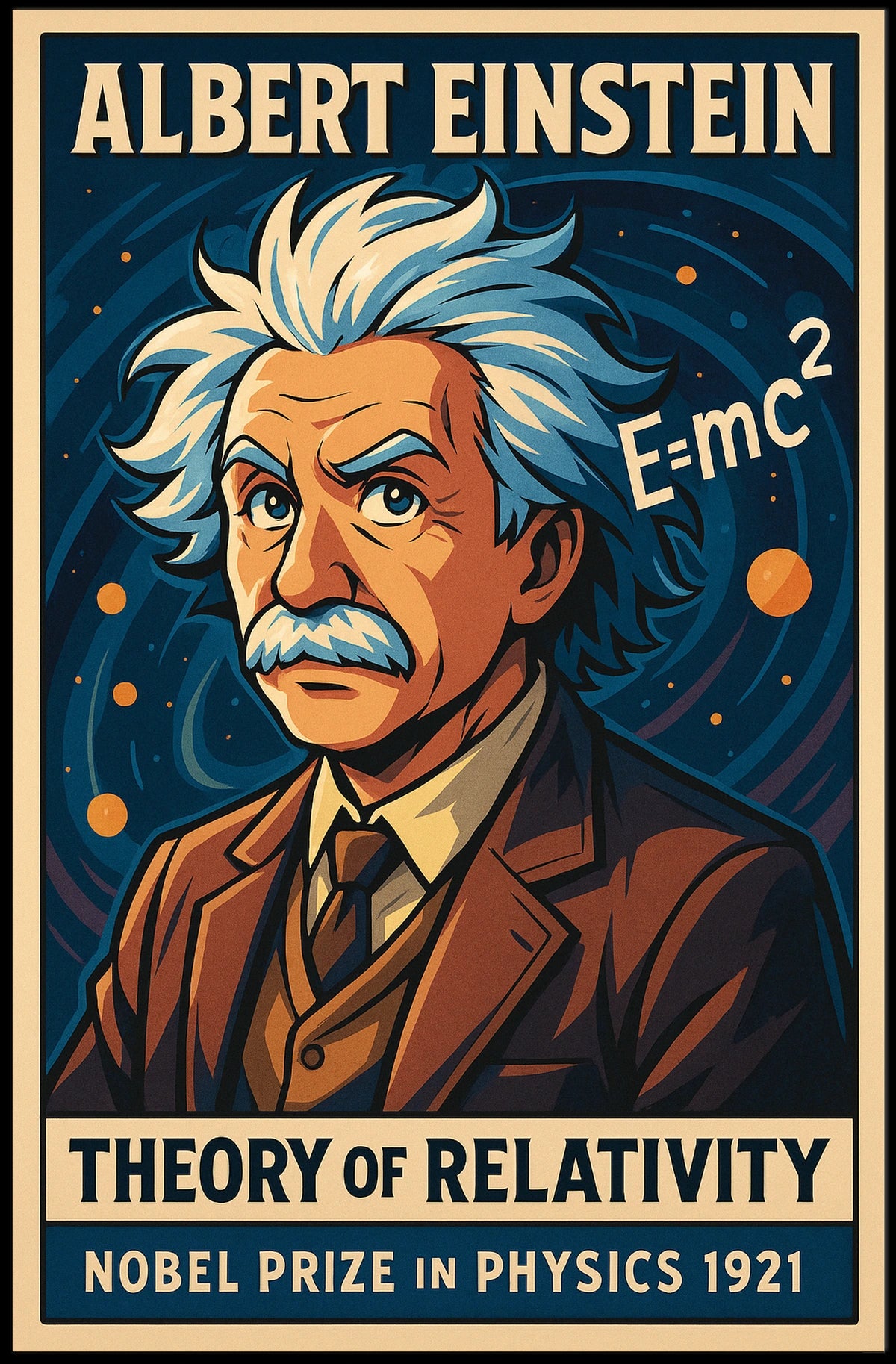 Albert Einstein Theory Of Relativity Poster