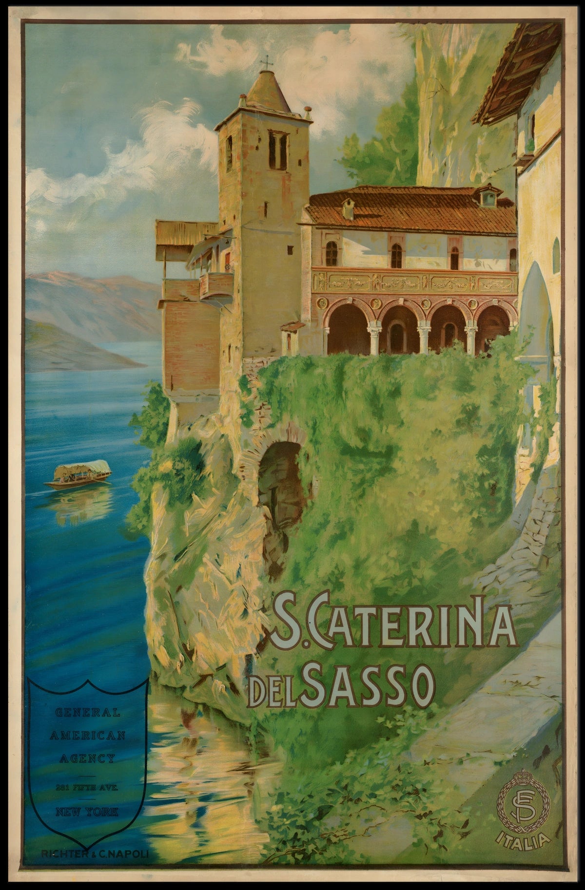 S. Caterina Del Sasso Scenic Italian Poster