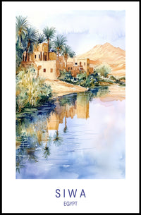 Tranquil Oasis of Siwa Poster PosterGoat