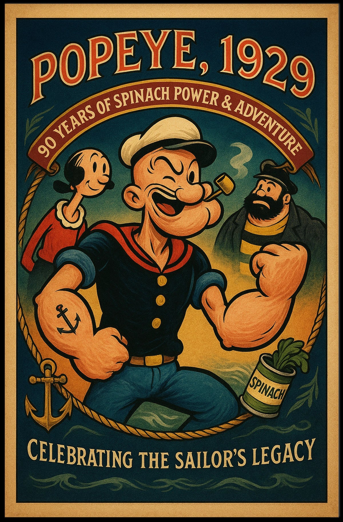 Popeye 1929 Art Poster POP-02