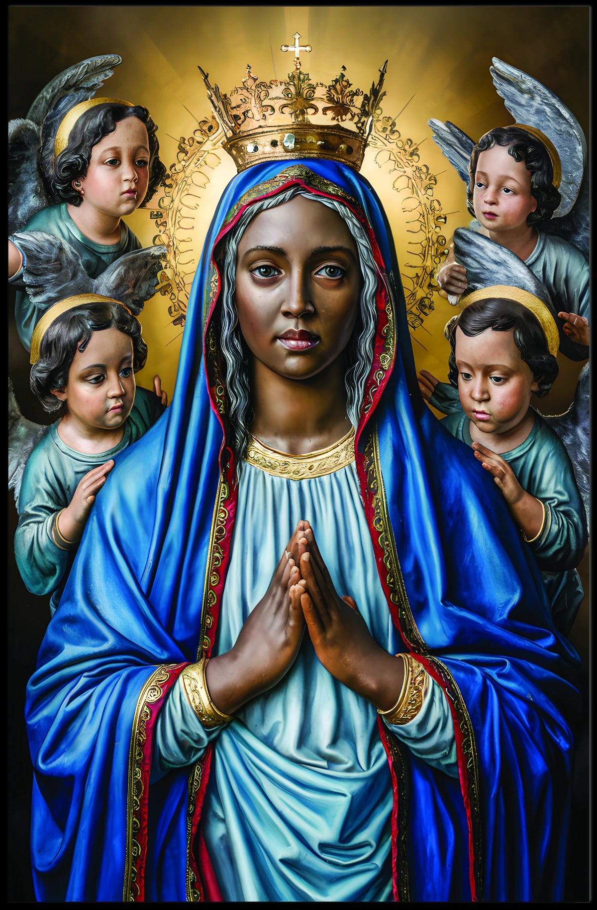 Madonna and Angels Poster