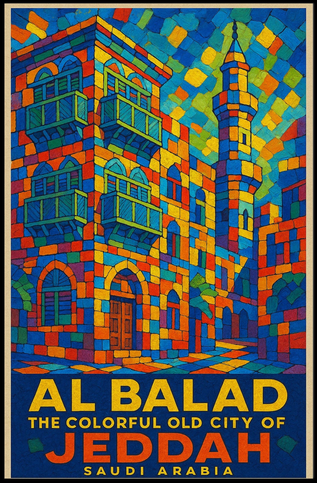 Al Balad The Colorful Old City Of Poster