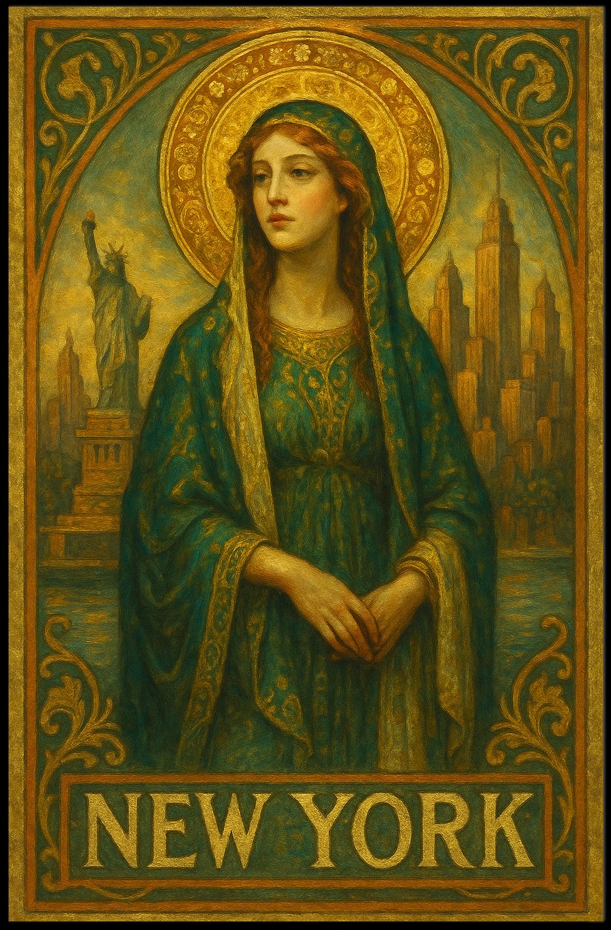 New York Iconic Imagery Poster