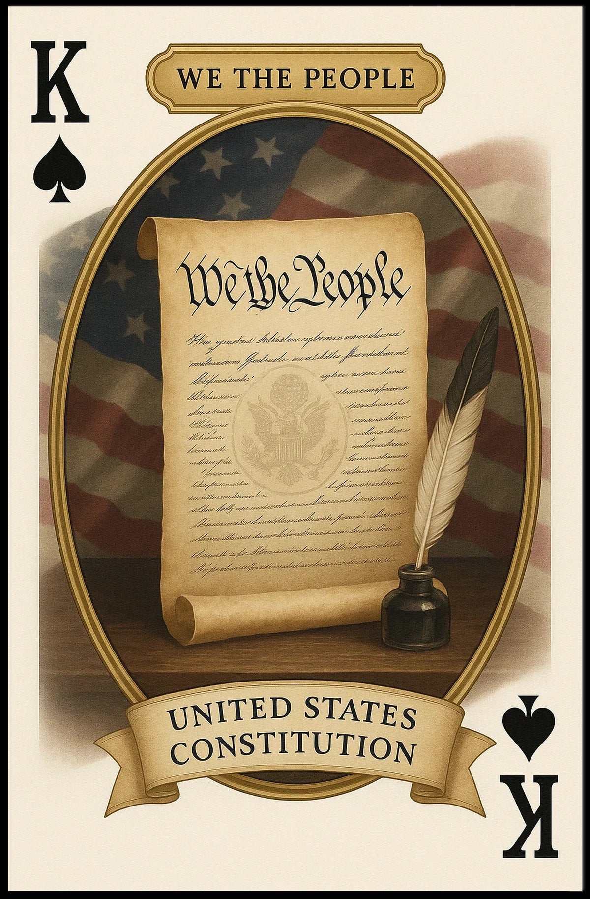 We The People Constitution Poster