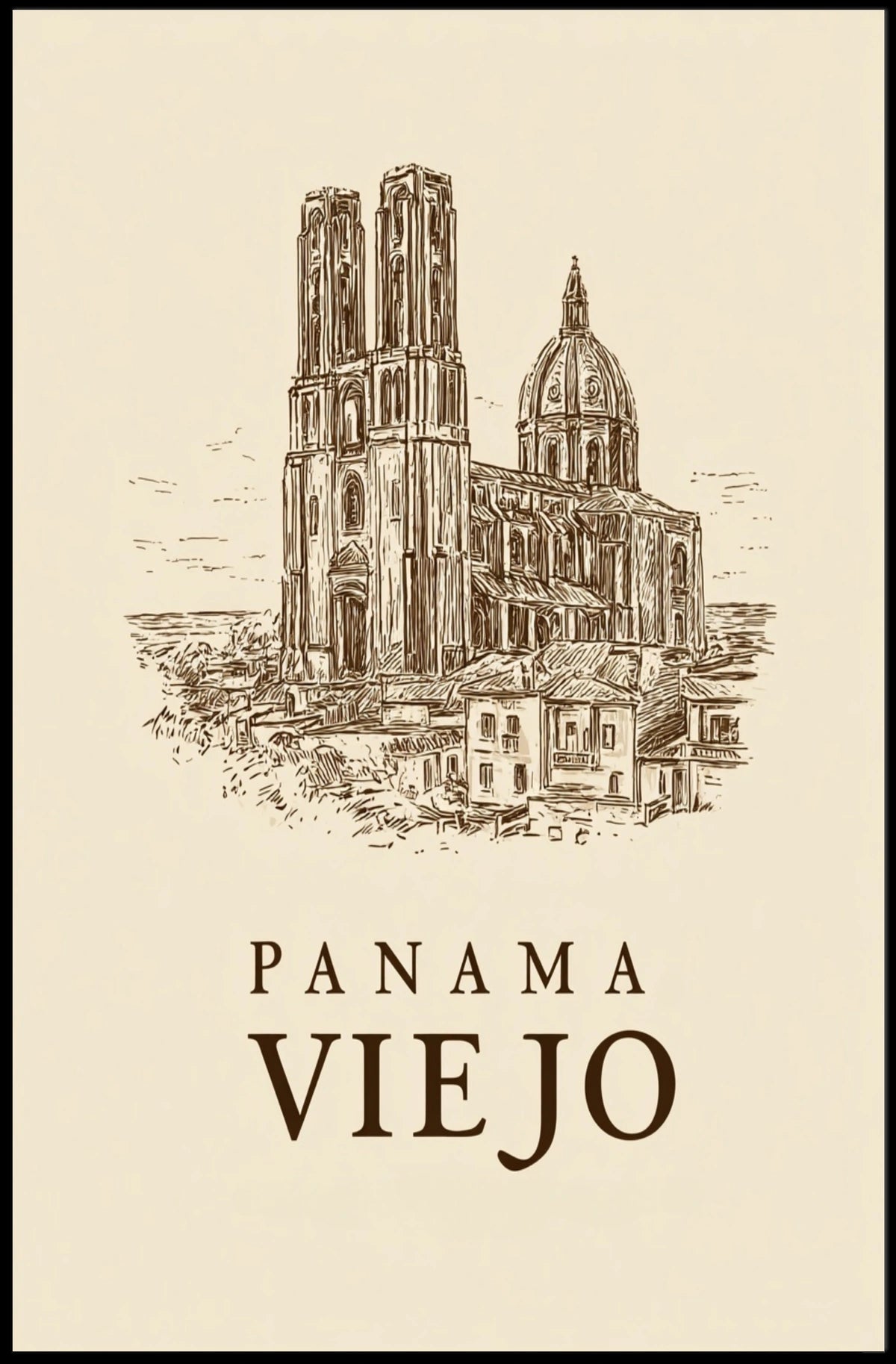 Panama Viejo Poster