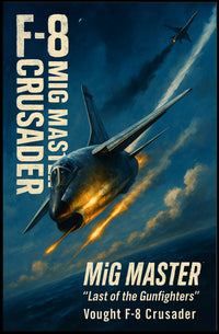 MiG MASTER Vought F-8 Crusader Poster