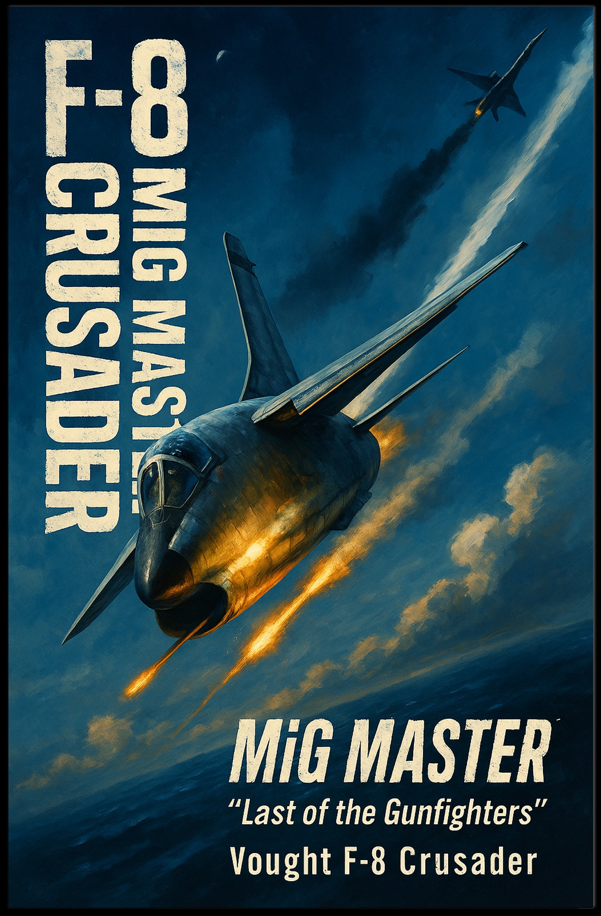 MiG MASTER Vought F-8 Crusader Poster