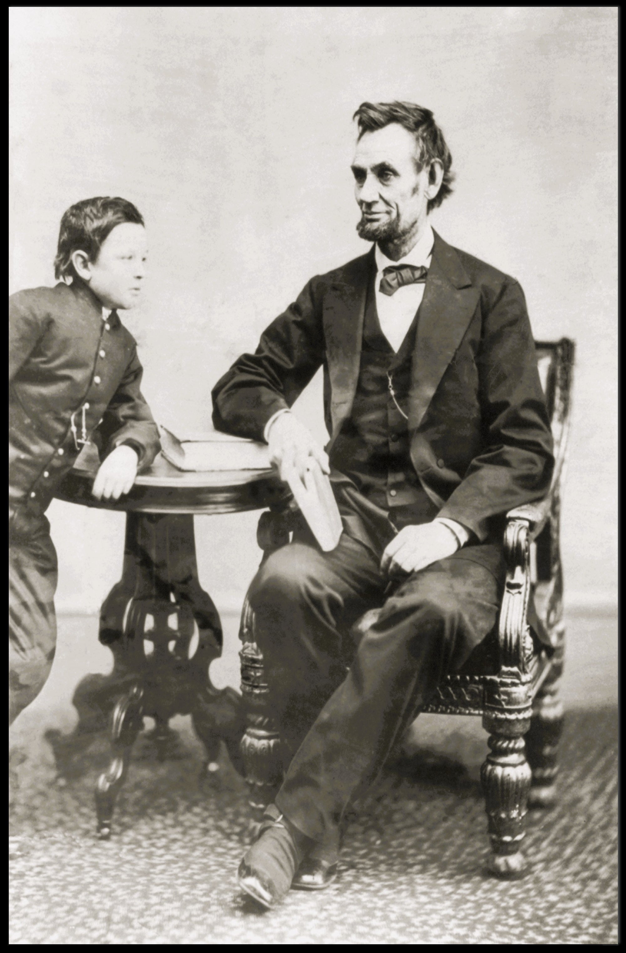 Abraham Lincoln Colorized Bowtie Poster Modern Retro Aesthetic PosterGoat