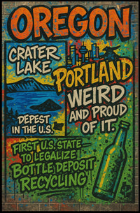 Oregon Highlights Poster