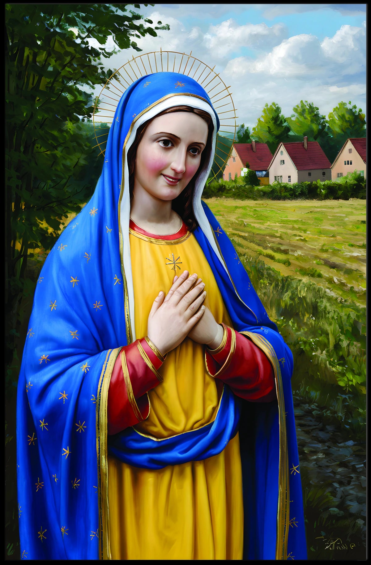 Serene Reverence Poster