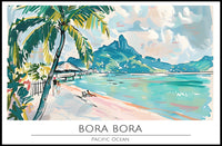 Tropical Paradise of Bora Bora Poster PosterGoat