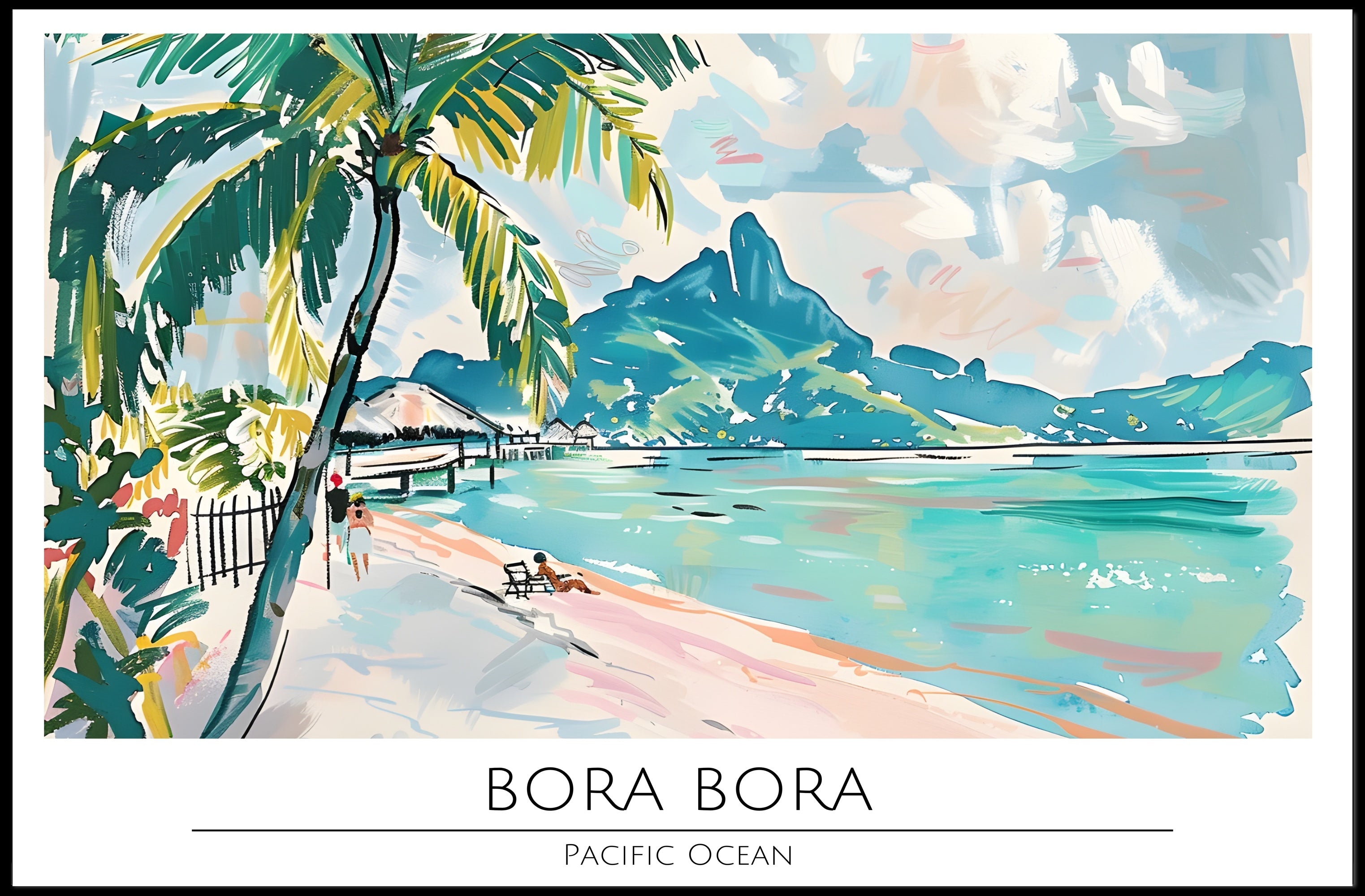 Tropical Paradise of Bora Bora Poster PosterGoat