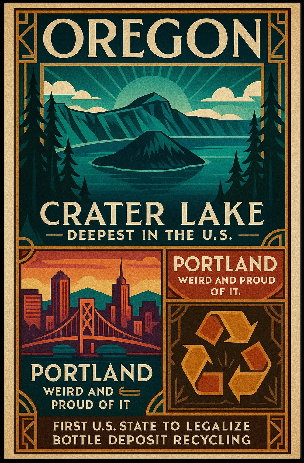 Oregon Culture and Pride Poster