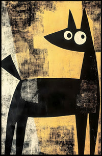 Abstract Canine Poster Modern Minimalist Dog Wall Art