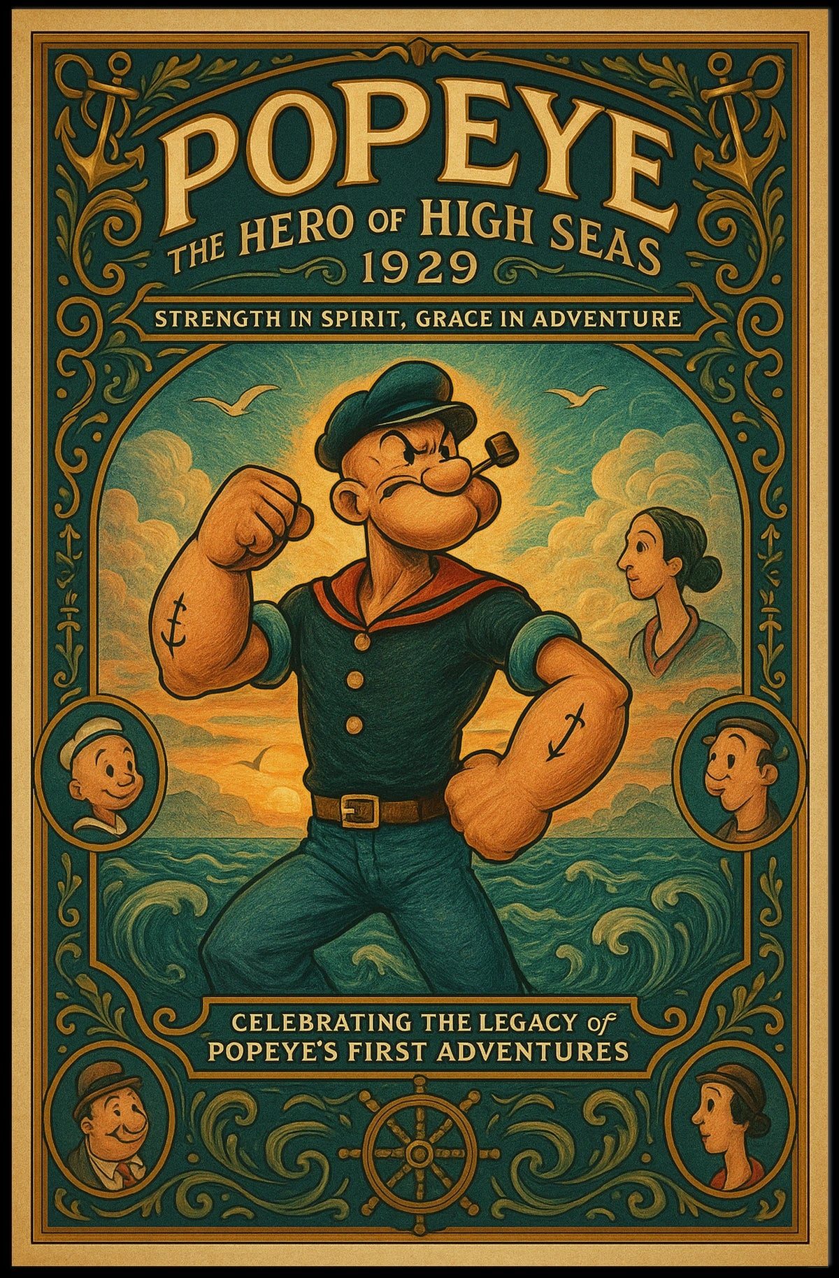 Popeye 1929 Art Poster POP-67