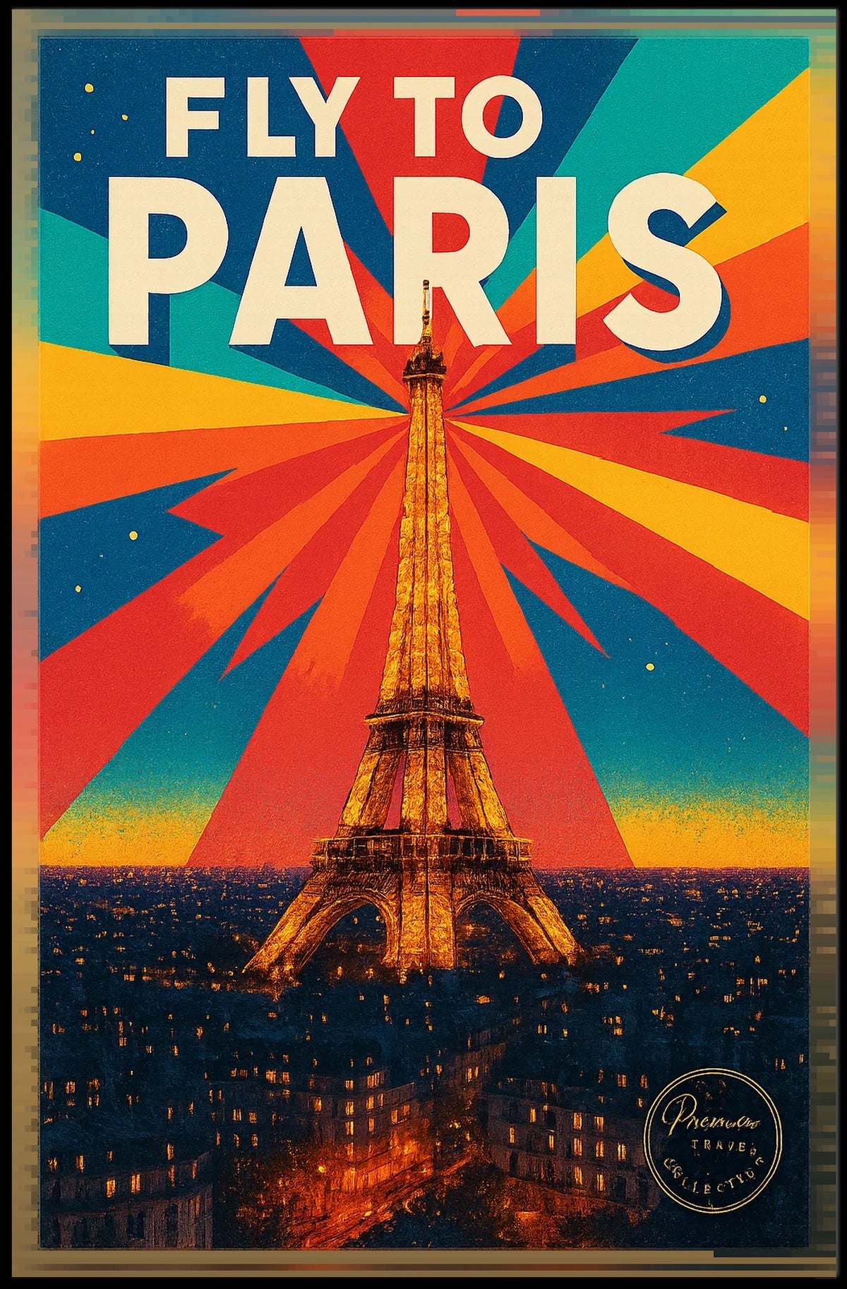 Fly to Paris Poster
