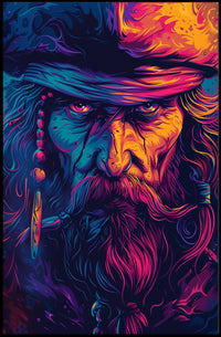 Pirate Adventure Vibrant Art Poster for Fantasy Lovers PosterGoat