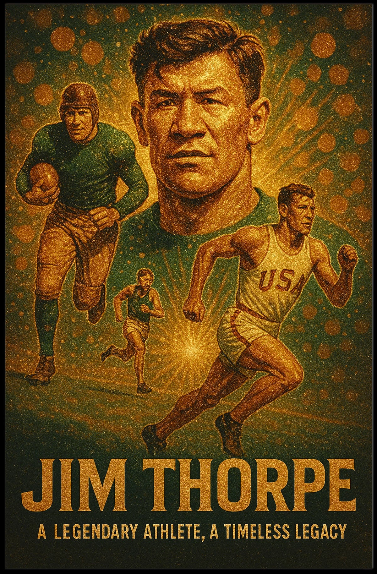 Celebrating an Icon Jim Thorpe Poster
