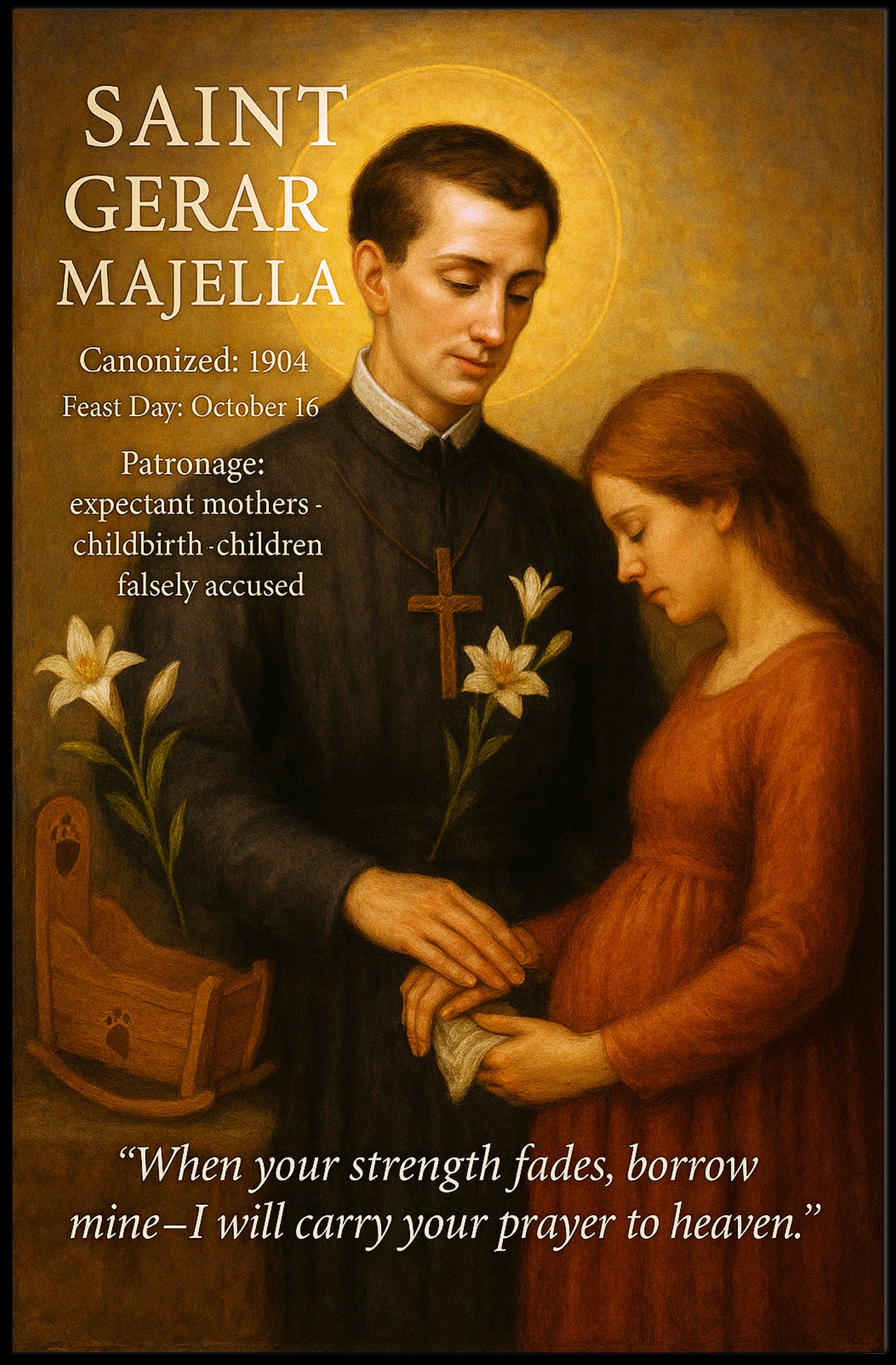 Saint Gerard Majella Poster PosterGoat