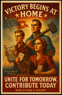 Victory Begins at Home Poster