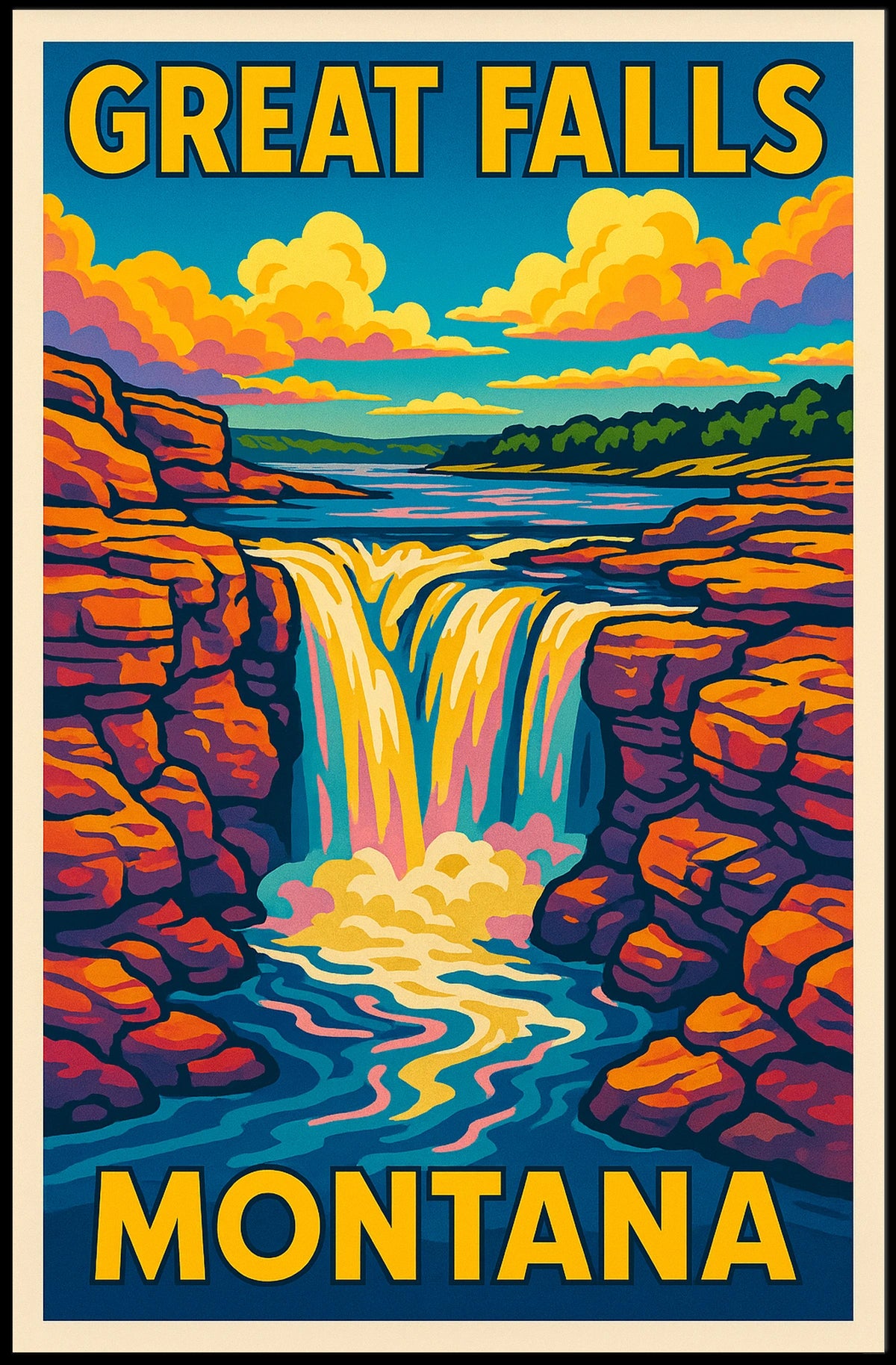 Great Falls, Montana Poster