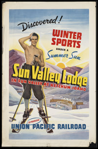 Winter Sports Adventure Sun Valley Travel Poster PosterGoat