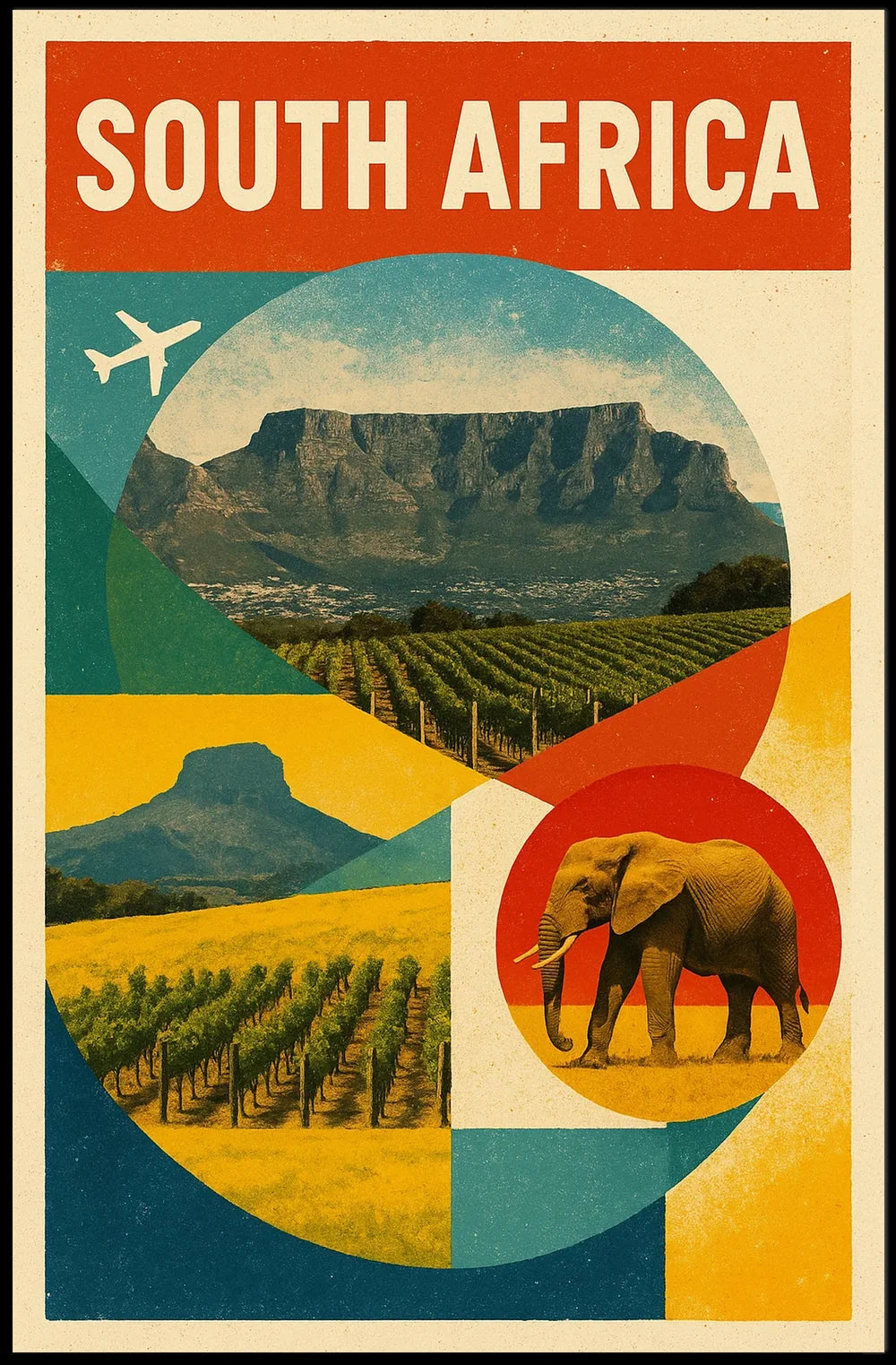 Discover South Africa Travel Inspiration Poster