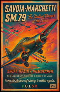 The Italian Dagger: WWII Aircraft Propaganda Poster