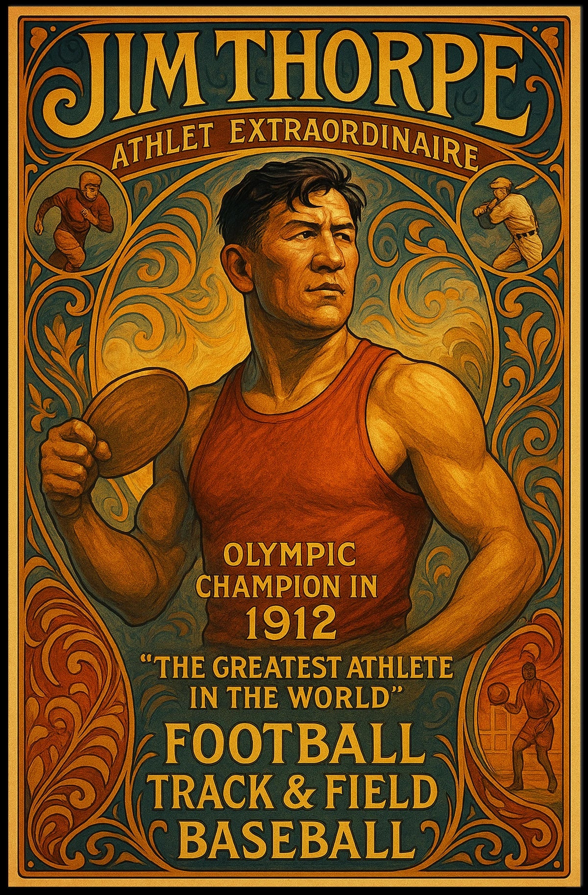 Celebrating an Olympic Legend Poster
