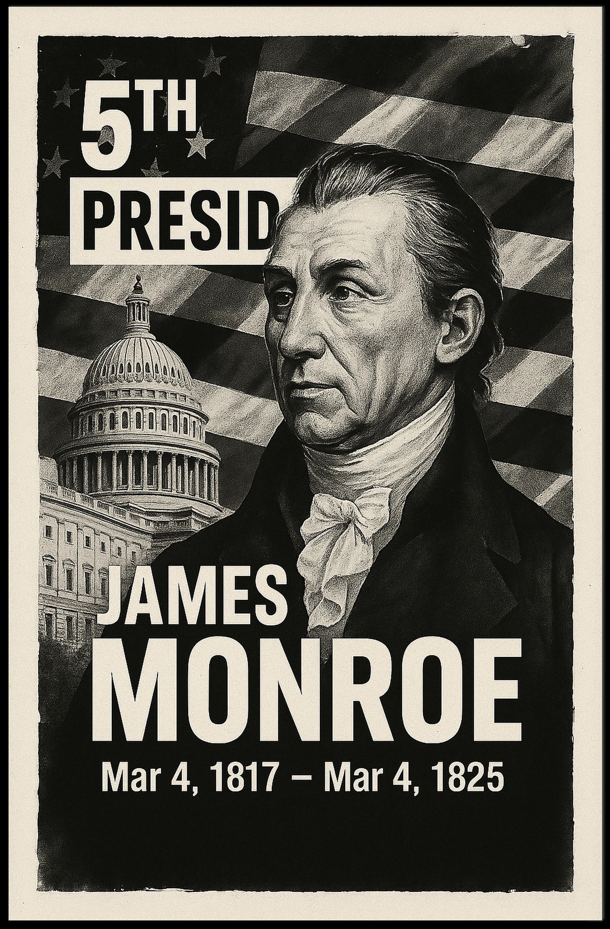 James Monroe 5th President Poster