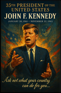 John F. Kennedy 35th President Poster
