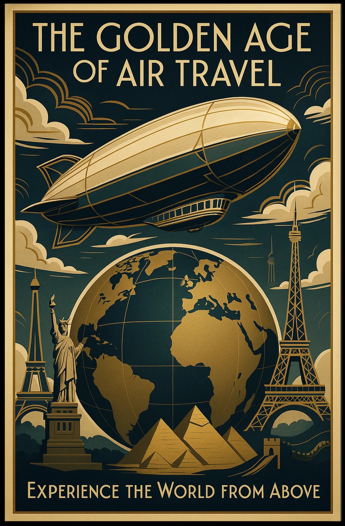 The Golden Age of Air Travel Poster