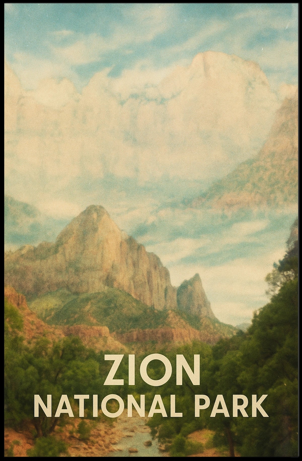 Zion National Park Poster