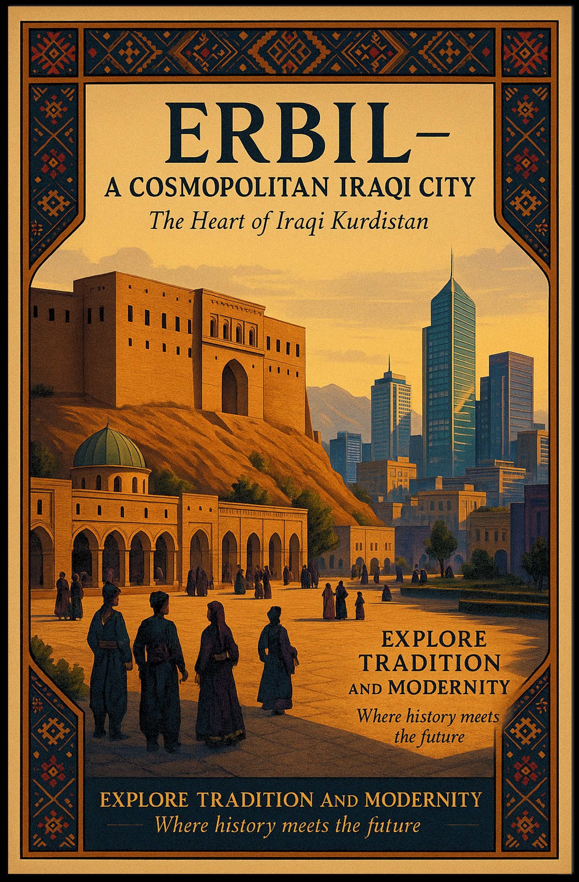 Erbil A Cosmopolitan Iraqi City Poster PosterGoat