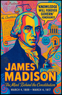 James Madison The Mind Behind the Constitution Poster PosterGoat