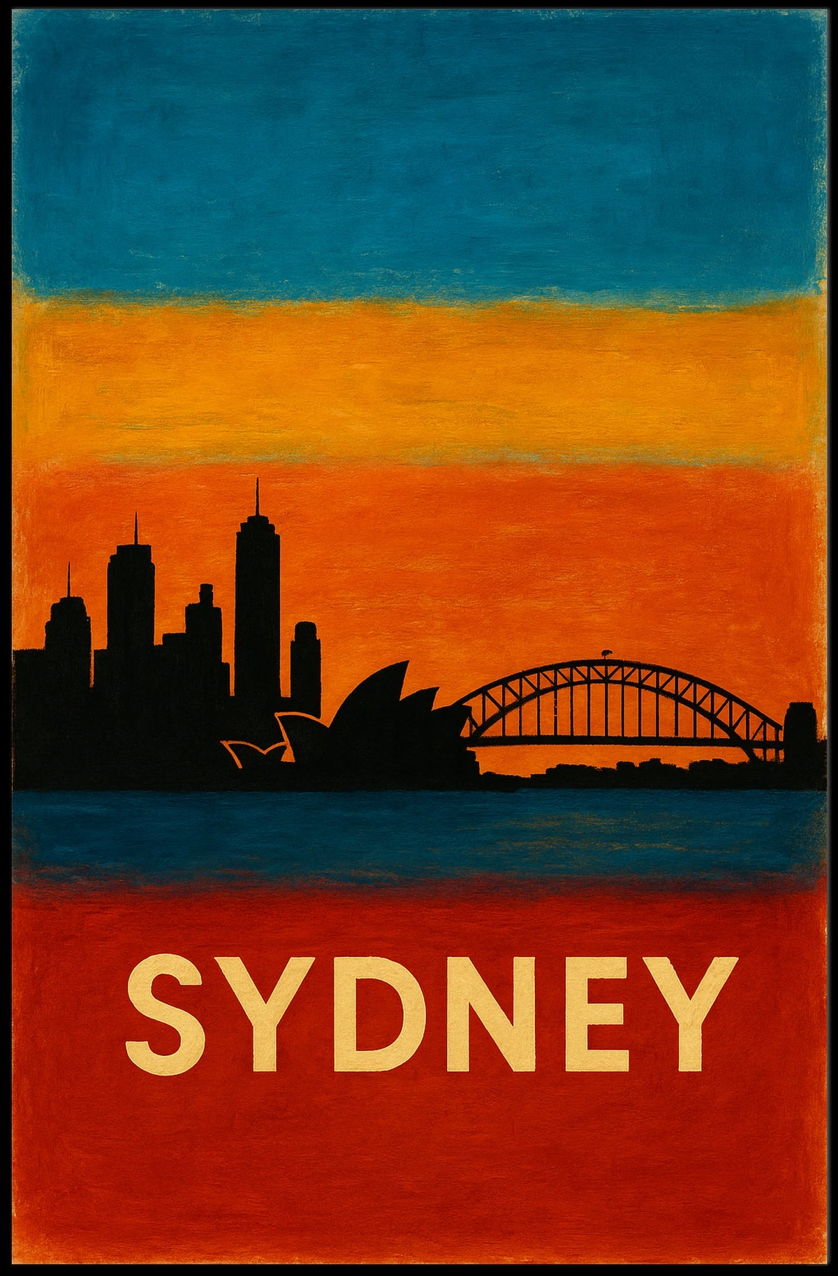Sydney Skyline Poster