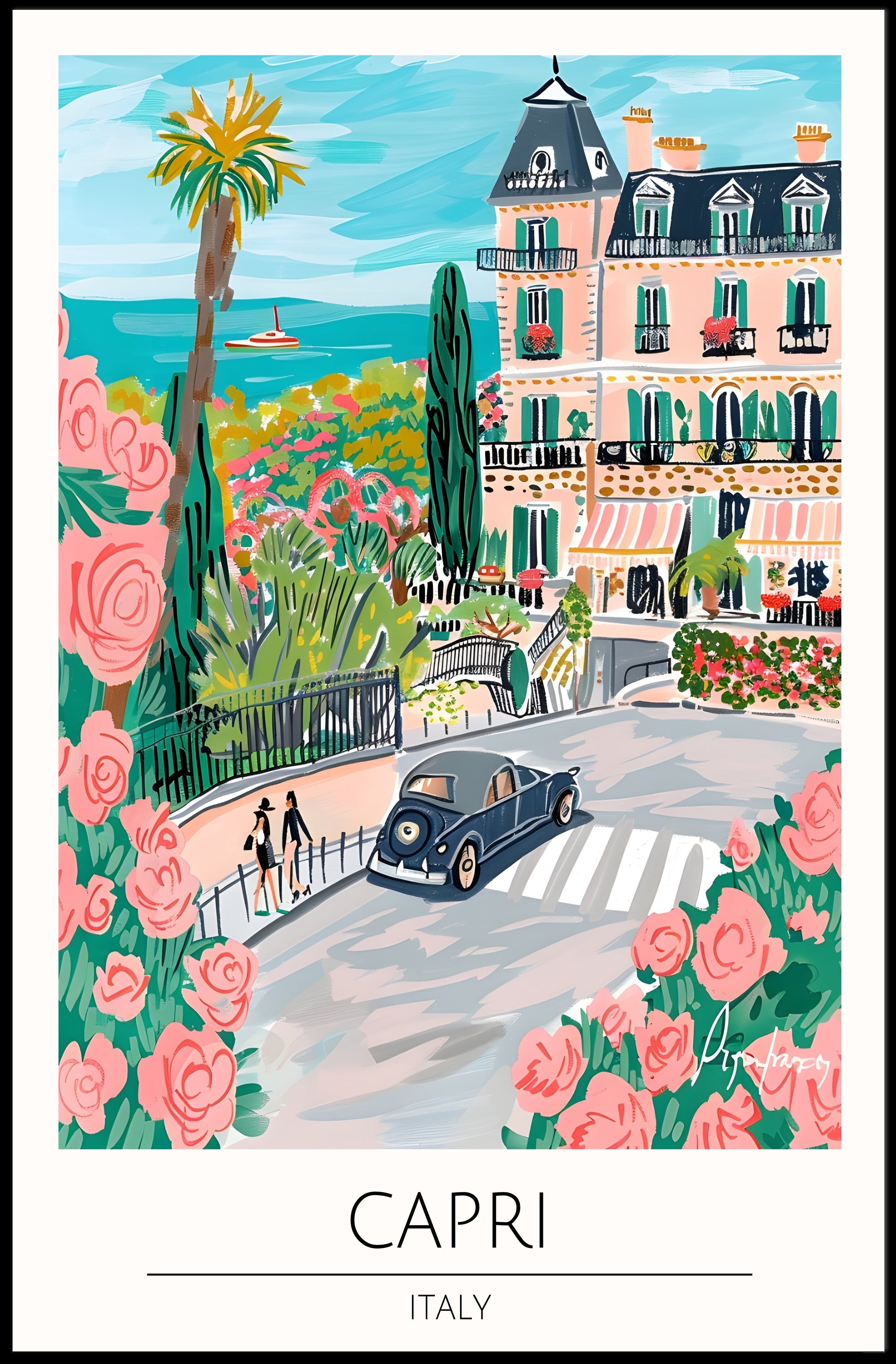 Vibrant Capri Poster PosterGoat