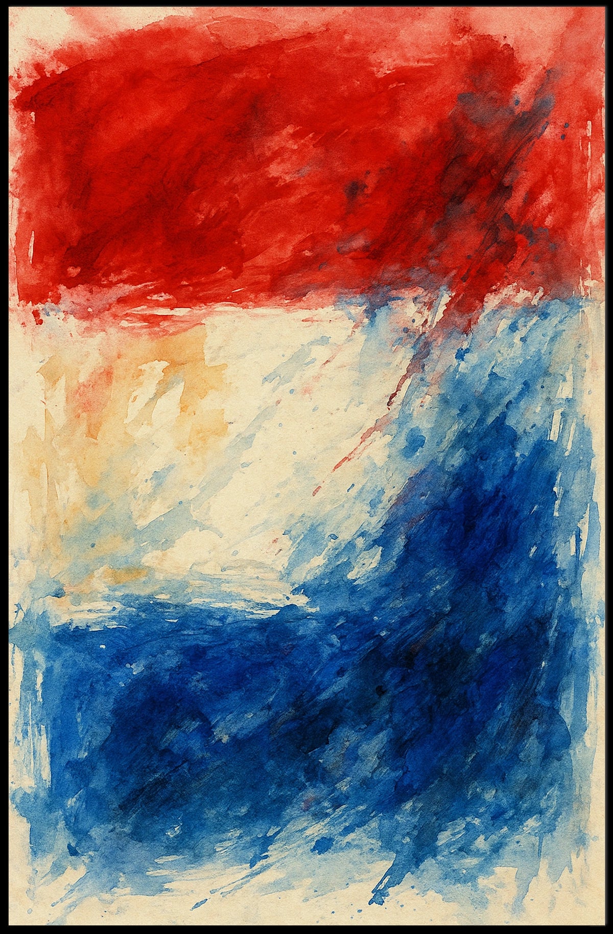 Abstract Tricolor Expression Abstract Poster