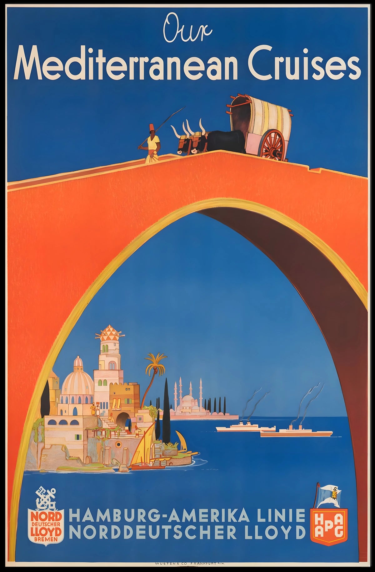Mediterranean Cruises Advertisement Poster